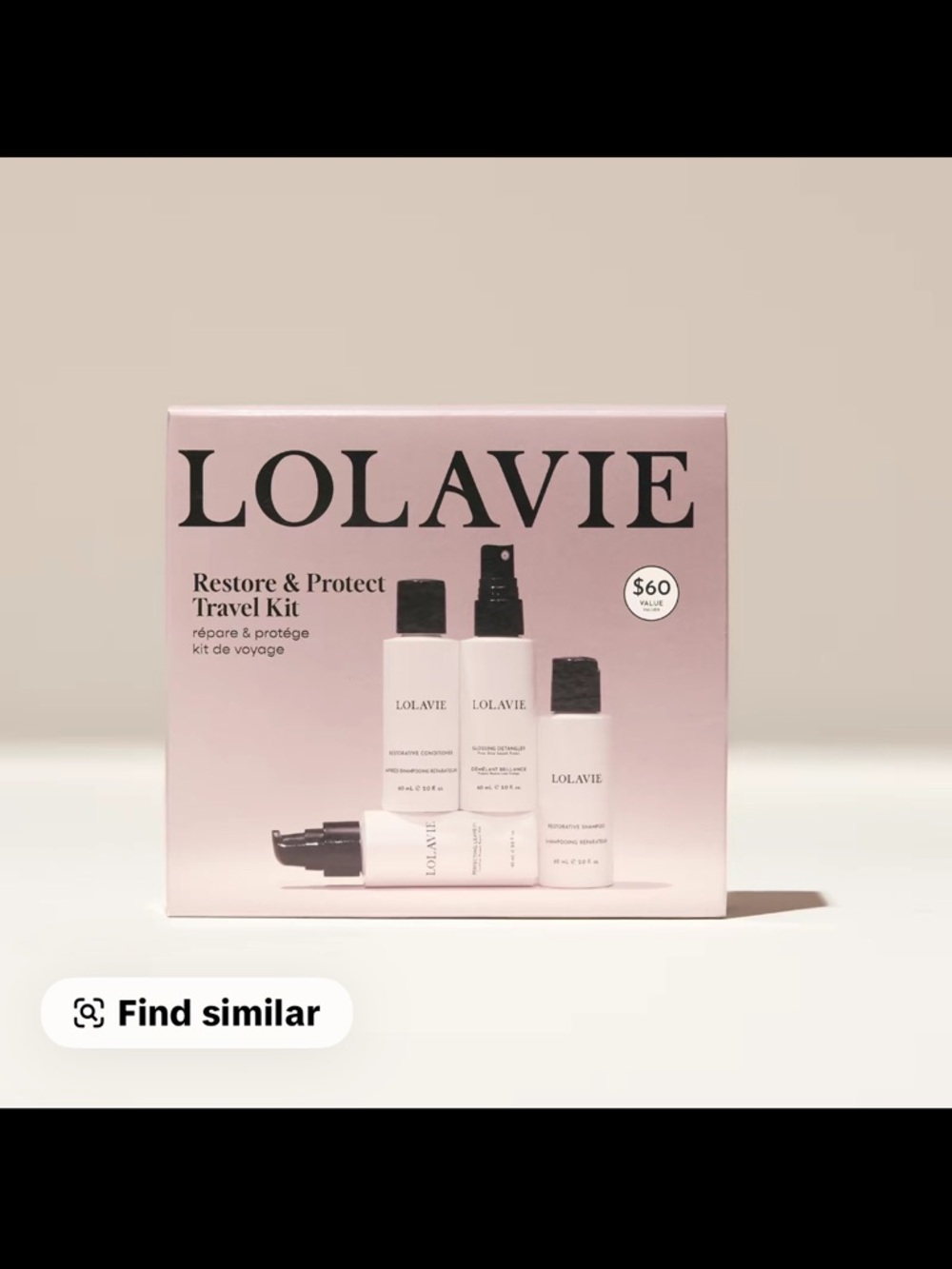 Lolavie Restore & Protect Travel Kit - Pink
